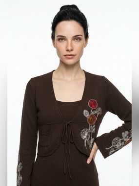 Jackpot embroidered cardigan